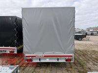 Aussteller / EDUARD 4020 -GD- Hochlader, Bordwände 30cm -2700kg- Lfh: 63cm -195/50R13 mit Hochplane SP-Line mit Rollfix beidseitig