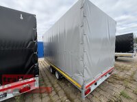 Aussteller / EDUARD 4020 -GD- Hochlader, Bordwände 30cm -2700kg- Lfh: 63cm -195/50R13 mit Hochplane SP-Line mit Rollfix beidseitig
