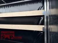 Saris PL 256 150 1500 1 BLACK EDITION - 1500 KG Hochlader - Pritsche - 256 x 150 - Ladehöhe: 66 cm - Hochplane SP-Line BLACK Bill 2R / Spitzdach