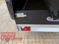 Saris PL 256 150 1500 1 BLACK EDITION - 1500 KG Hochlader - Pritsche - 256 x 150 - Ladehöhe: 66 cm - Hochplane SP-Line BLACK Bill 2R / Spitzdach