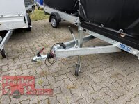 Saris PL 256 150 1500 1 BLACK EDITION - 1500 KG Hochlader - Pritsche - 256 x 150 - Ladehöhe: 66 cm - Hochplane SP-Line BLACK Bill 2R / Spitzdach