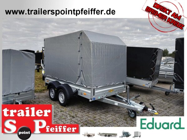 Aussteller /  HUMBAUR HA 203015  KV ALU 2000 kg gebremst 303 x 150 mit Hochplane SP-Line ÖKO Schräge