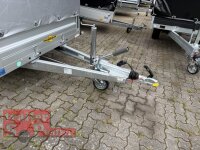 Aussteller /  HUMBAUR HA 203015  KV ALU 2000 kg gebremst 303 x 150 mit Hochplane SP-Line ÖKO Schräge