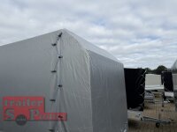 Aussteller /  HUMBAUR HA 203015  KV ALU 2000 kg gebremst 303 x 150 mit Hochplane SP-Line ÖKO Schräge