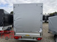 Aussteller /  HUMBAUR HA 203015  KV ALU 2000 kg gebremst 303 x 150 mit Hochplane SP-Line ÖKO Schräge