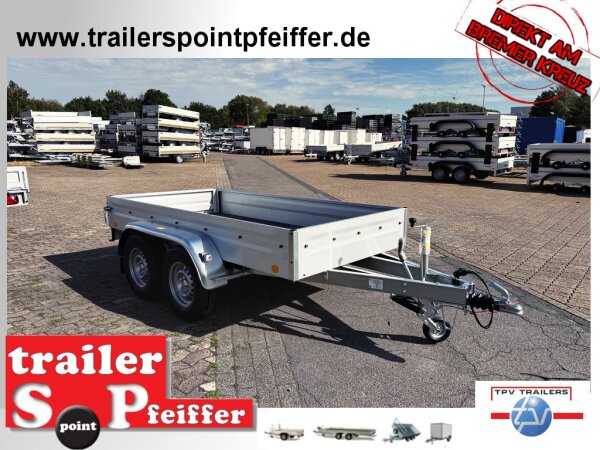 TPV TL-TB4 - 2000 kg Tandem gebremst Kastenanhänger 294 x 144