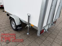BLYSS Kofferanhänger F752413.15 HK 250x135x150cm 750 KG  - 100 KM/H - Zurrleisten - Heckstützen - Heckrampe