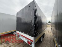 Aussteller /  EDUARD 3318 -GD- Hochlader, Bordwände 30cm -2000kg- Lfh: 72cm -155R13 mit Hochplane SP-Line