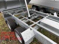 Aussteller / HUMBAUR HTK 3000.31 I 314 x 175 I 3000 KG I Dreiseitenkipper mit E-Pumpe - Rampenschacht  mit ALU Bordwandaufsatz 35 cm - Rundknöpfe für Netz, etc.