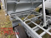 Aussteller / HUMBAUR HTK 3000.31 I 314 x 175 I 3000 KG I Dreiseitenkipper mit E-Pumpe - Rampenschacht  mit ALU Bordwandaufsatz 35 cm - Rundknöpfe für Netz, etc.