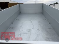 Aussteller / HUMBAUR HTK 3000.31 I 314 x 175 I 3000 KG I Dreiseitenkipper mit E-Pumpe - Rampenschacht  mit ALU Bordwandaufsatz 35 cm - Rundknöpfe für Netz, etc.