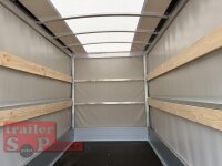 Gebraucht / EDUARD 4018 -GD- Hochlader, Bordwände 30cm -2700kg- Lfh: 63cm -195/50R13 mit Hochplane SP-Line RUNDDACH - ROLLFIX - Heckrollo aus
