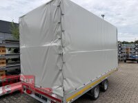 Gebraucht / EDUARD 4018 -GD- Hochlader, Bordwände 30cm -2700kg- Lfh: 63cm -195/50R13 mit Hochplane SP-Line RUNDDACH - ROLLFIX - Heckrollo aus