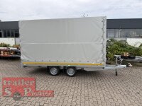 Gebraucht / EDUARD 4018 -GD- Hochlader, Bordwände 30cm -2700kg- Lfh: 63cm -195/50R13 mit Hochplane SP-Line RUNDDACH - ROLLFIX - Heckrollo aus