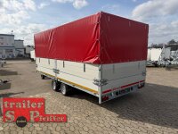 Aussteller / EDUARD 5022 -GD- Hochlader, Auffahrschienen & Winde, Bordwände 30cm -3500kg- Lfh: 63cm -195/50R13 mit Pendelbare Aufsatzbordwände (60 cm hoch) und Hochplane