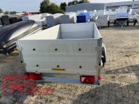 ABVERKAUF / HUMBAUR Startrailer H 132513 ALU 1300 kg gebremst 251 x 131 mit Bordwandaufsatz