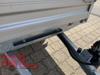 HUMBAUR HUK 202715 I 268 x 150 I 2000 KG I Rückwärtskipper mit Handpumpe mit HR Stahl-Blechaufsatz – 4-seitig pendelnd, galvanisch verzinkt