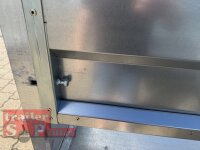 HUMBAUR HUK 202715 I 268 x 150 I 2000 KG I Rückwärtskipper mit Handpumpe mit HR Stahl-Blechaufsatz – 4-seitig pendelnd, galvanisch verzinkt