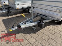 HUMBAUR HUK 202715 I 268 x 150 I 2000 KG I Rückwärtskipper mit Handpumpe mit HR Stahl-Blechaufsatz – 4-seitig pendelnd, galvanisch verzinkt