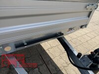 HUMBAUR HUK 152715 I 268 x 150 I 1500 KG I Rückwärtskipper mit Handpumpe mit HR Stahl-Blechaufsatz – 4-seitig pendelnd, galvanisch verzinkt