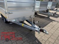 EDUARD 3116 -GD- Heckkipper, Bordwände 30cm -2700kg- H-Pumpe - Lfh: 63cm -195/50R13 mit HR Stahl-Blechaufsatz – 4-seitig pendelnd, galvanisch verzinkt