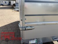 EDUARD 3116 -GD- Heckkipper, Bordwände 30cm -2700kg- H-Pumpe - Lfh: 63cm -195/50R13 mit HR Stahl-Blechaufsatz – 4-seitig pendelnd, galvanisch verzinkt