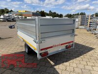 EDUARD 2615 -GE- Hochlader, Bordwände 30cm -1500kg- Lfh: 63cm -195/50R13 mit HR Stahl-Blechaufsatz – 4-seitig pendelnd, galvanisch verzinkt