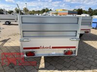 EDUARD 2615 -GE- Hochlader, Bordwände 30cm -1500kg- Lfh: 63cm -195/50R13 mit HR Stahl-Blechaufsatz – 4-seitig pendelnd, galvanisch verzinkt