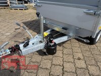 EDUARD 2615 -GD- Heckkipper, Bordwände 30cm -2000kg- H-Pumpe - Lfh: 72cm -155R13 mit HR Stahl-Blechaufsatz – 4-seitig pendelnd, galvanisch verzinkt