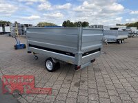 Brenderup BT4260SB 1500 KG Heckkipper - Handpumpe - Lfh: 66cm -195/50R13 mit HR Stahl-Blechaufsatz – 4-seitig pendelnd, galvanisch verzinkt