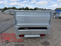 Brenderup BT4260SB 1500 KG Heckkipper - Handpumpe - Lfh: 66cm -195/50R13 mit HR Stahl-Blechaufsatz – 4-seitig pendelnd, galvanisch verzinkt