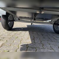 Aussteller /  Böckmann TL-AL 2513/75 ALU Tieflader Anhänger - ungebremst mit Hochplane SP-Line - Heckrollo