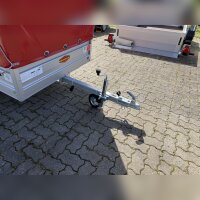 Aussteller /  Böckmann TL-AL 2513/75 ALU Tieflader Anhänger - ungebremst mit Hochplane SP-Line - Heckrollo