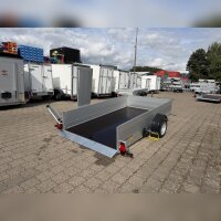 HUMBAUR HKT 183117 S I 310 x 176 I 1800 KG I Absenkanhänger mit Hydraulik mit Bordwandaufsatz Seiten- und Stirnwand 350 mm hoch Heckwand 500 mm