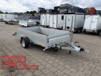 HUMBAUR HKT 183117 S I 310 x 176 I 1800 KG I Absenkanhänger mit Hydraulik mit Bordwandaufsatz Seiten- und Stirnwand 350 mm hoch Heckwand 500 mm