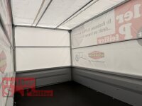 B-Ware / TPV KD-EU2 Anhänger mit ORIGINAL Stahl Gestell und Werbeplane 115 cm (SB) - Stützrad - ungebremst - 13 pol. - Zurrösen - 100 KM/H