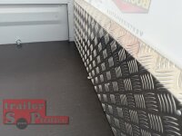 B-Ware / TPV KD-EU2 Anhänger mit ORIGINAL Stahl Gestell und Werbeplane 115 cm (SB) - Stützrad - ungebremst - 13 pol. - Zurrösen - 100 KM/H