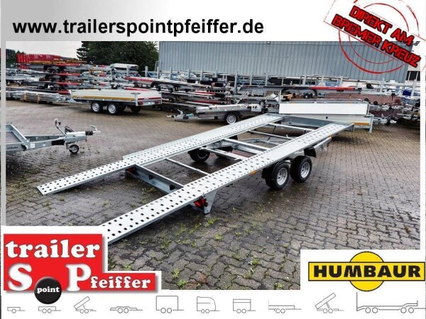Aussteller / HUMBAUR FTK 27 40 22 I 400 x 214 I 2700 KG I kippbarer leichter Autotrailer aus 05.2025