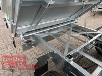 Aussteller / HUMBAUR HTK 3500.31 PROSTEEL I 314 x 175 I 3500 KG I Dreiseitenkipper mit E-Pumpe - Rampenschacht mit Fuhrmann Stahl Bordwand + Bordwandaufsatz 40 cm  aus 05.2025
