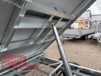 Aussteller / HUMBAUR HTK 3500.31 PROSTEEL I 314 x 175 I 3500 KG I Dreiseitenkipper mit E-Pumpe - Rampenschacht mit Fuhrmann Stahl Bordwand + Bordwandaufsatz 40 cm  aus 05.2025