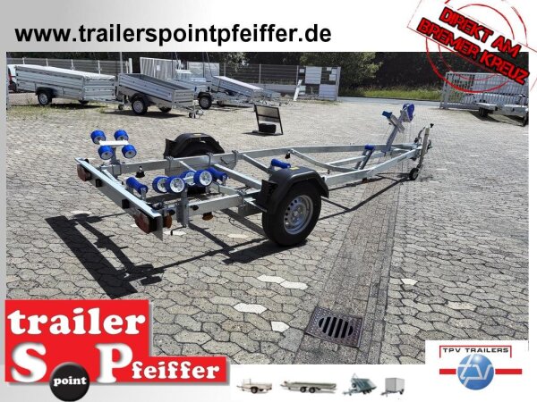 Aussteller / TPV ( Böckmann ) BA 1300-R - 1300 KG - Bootstrailer für Boote / Motorboote bis ca. 5,8 m