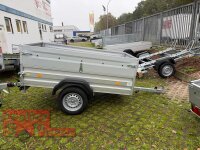 Aussteller / Böckmann TL-AL 2111/75 ALU Tieflader Anhänger - ungebremst mit Stahl - Kastenaufsatz 35 cm
