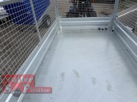ABVERKAUF / Brenderup BT 5325 ST B 3500 KG - STAHL - HECKKIPPER 325 x 180 - Elektro Pumpe - Rampen - Stützen - Laubgitter 80 cm