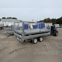 ABVERKAUF / Brenderup BT 5325 ST B 3500 KG - STAHL - HECKKIPPER 325 x 180 - Elektro Pumpe - Rampen - Stützen - Laubgitter 80 cm