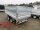 HUMBAUR HTK 3500.31 I 314 x 175 I 3500 KG I Dreiseitenkipper mit E-Pumpe - Rampenschacht mit HR Stahl-Blechaufsatz – 4-seitig pendelnd, galvanisch verzinkt