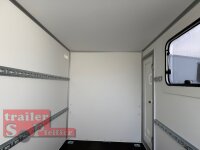 BLYSS Kofferanhänger F2030HTD, 305x150x180cm - Seitentür + Fenster - 100 KM/H - Zurrleisten - Heckstützen