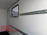 BLYSS Kofferanhänger F2030HTD, 305x150x180cm - Seitentür + Fenster - 100 KM/H - Zurrleisten - Heckstützen