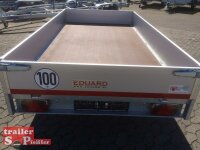 Eduard 1500 KG Hochlader - Gebremste Einzelachser - 3.1x1.6m - Ladehöhe:56 cm - 195/55R10 - Bordwände 30cm