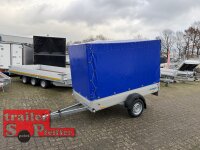 WM Meyer HZ 7525/126 Anhänger mit Hochplane ungebremst - Stützrad