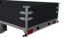 ALU Bordwandaufsatz 276 150 - ca. 30 cm ( SCHWARZ )